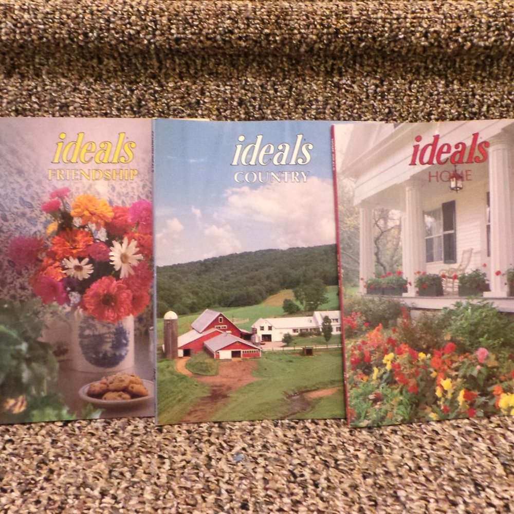 Ideals Friendship, Home, Country 1989 Publication Magazine Lot of 3